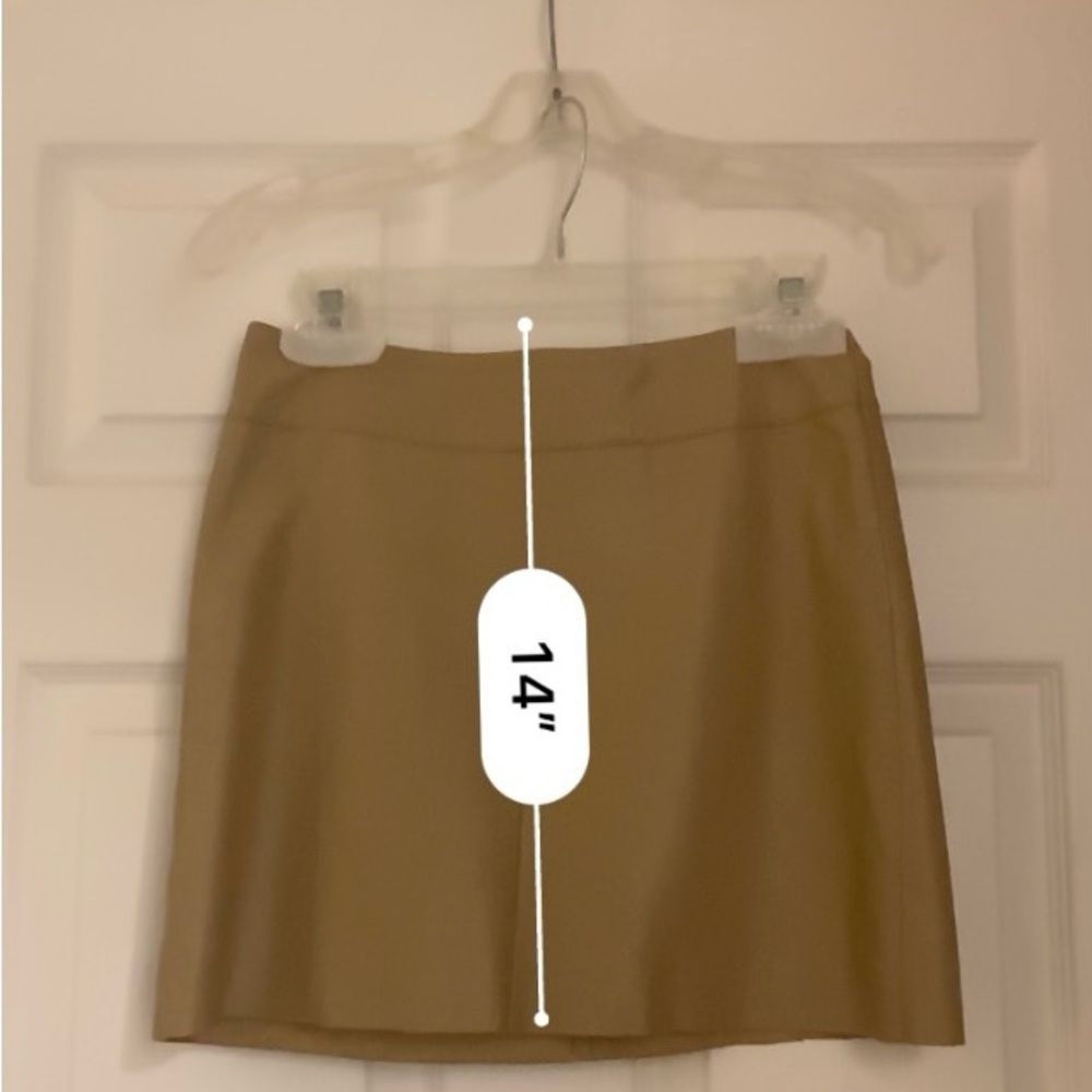 BCBG leather mini skirt, top and scarf